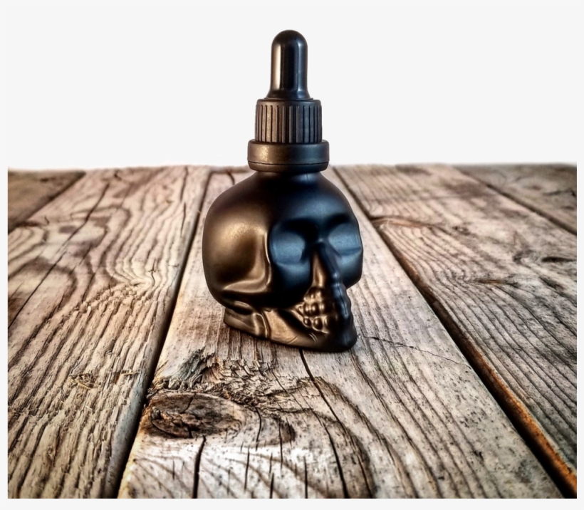 Black Skull Final - Huile Barbe Skull, transparent png