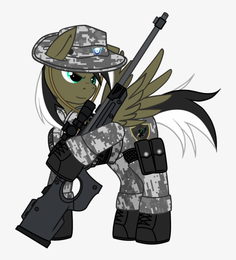 Drawn Snipers Swat - Spec Ops Pony, transparent png