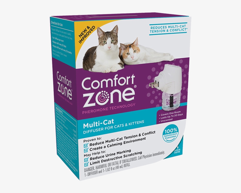 Comfort Zone Multi-cat Diffuser For Cats & Kittens - Comfort Zone Diffuser, transparent png