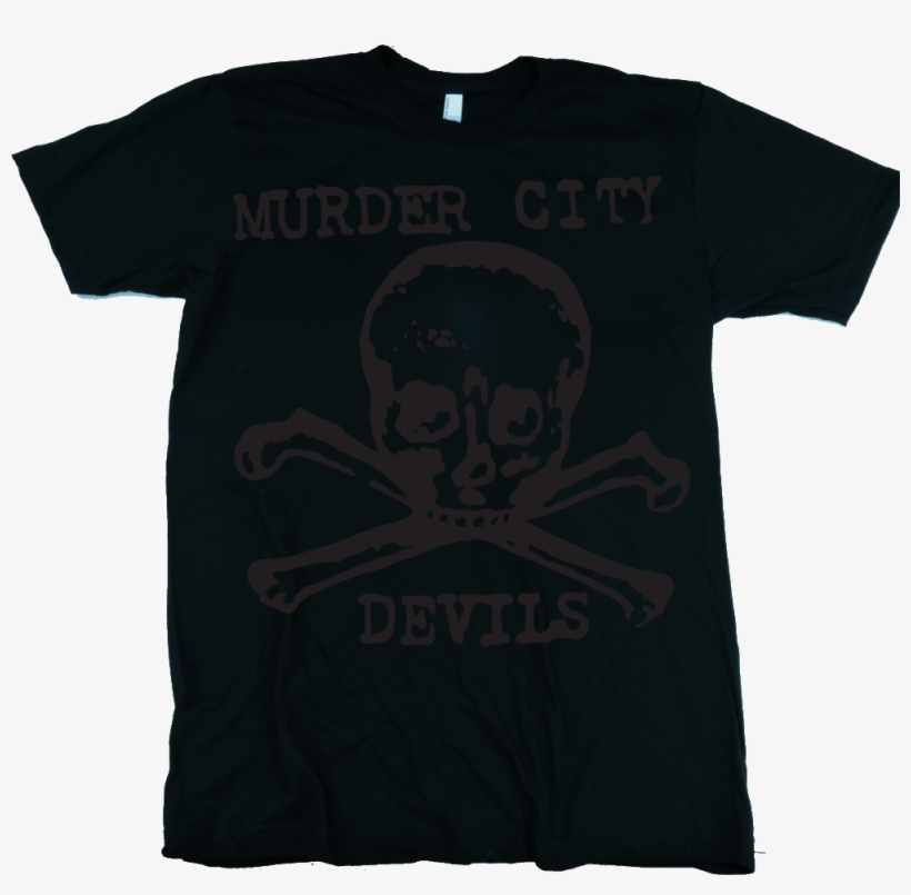 Black Skull And Crossbones On Black Shirt - Active Shirt, transparent png