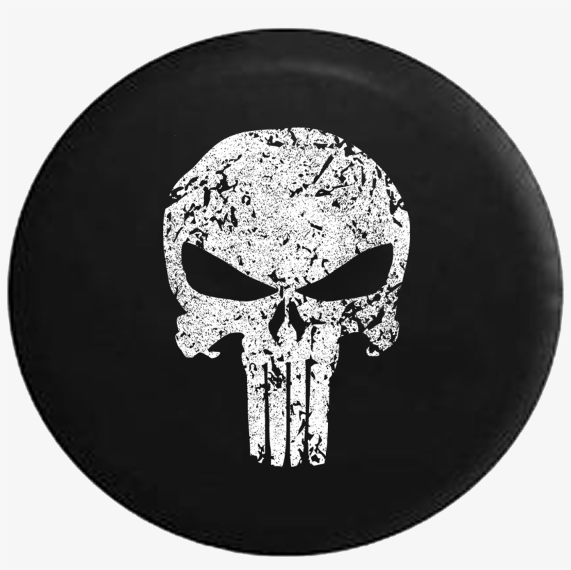 Punisher Skull Jeep Camper Spare Tire Cover A101 35 - Punisher Skull, transparent png