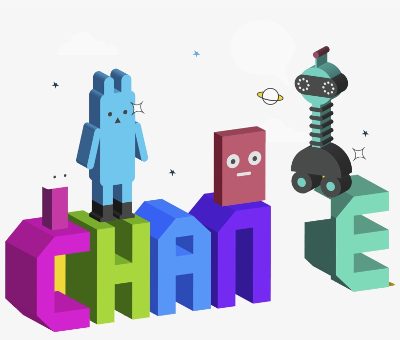 Banner Download Cartoon Robot To Facebook Twitter Google - Illustration, transparent png