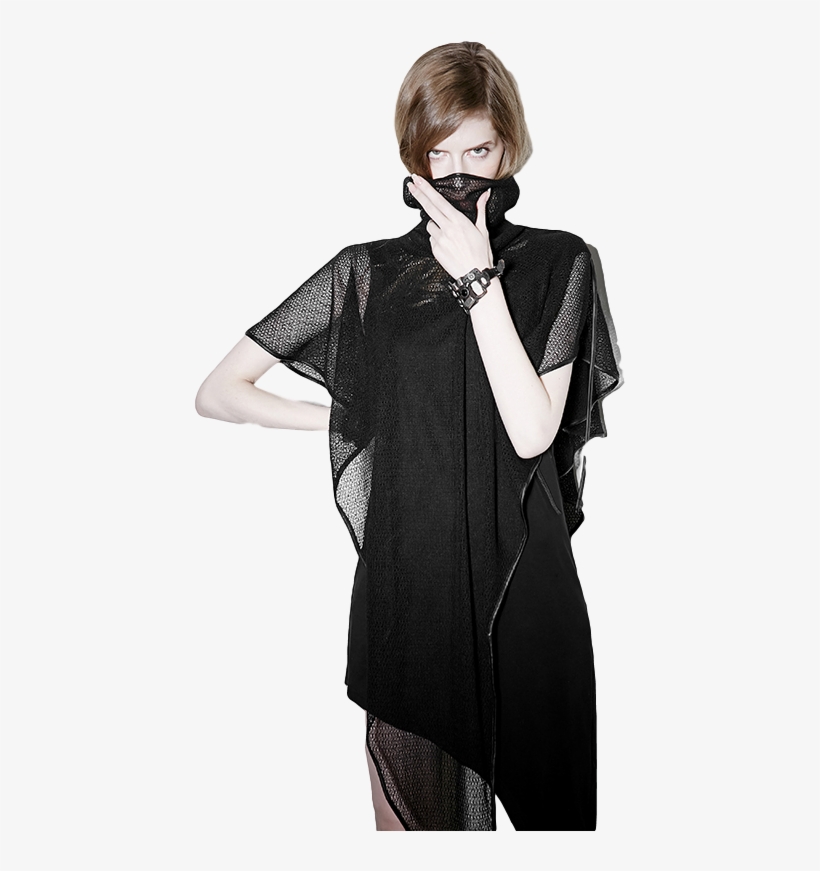 Fishnet Womens Poncho Accessories - Dress, transparent png