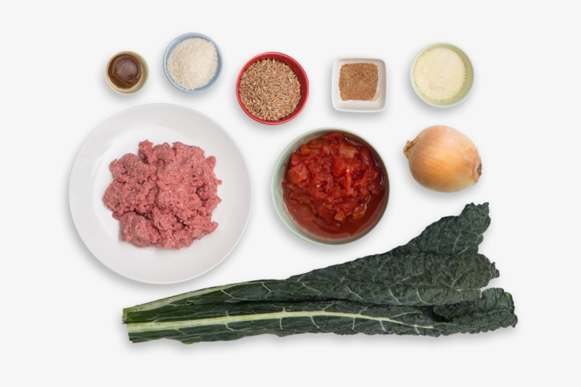 Italian Meatball Soup With Farro & Lacinato Kale - Lacinato Kale, transparent png