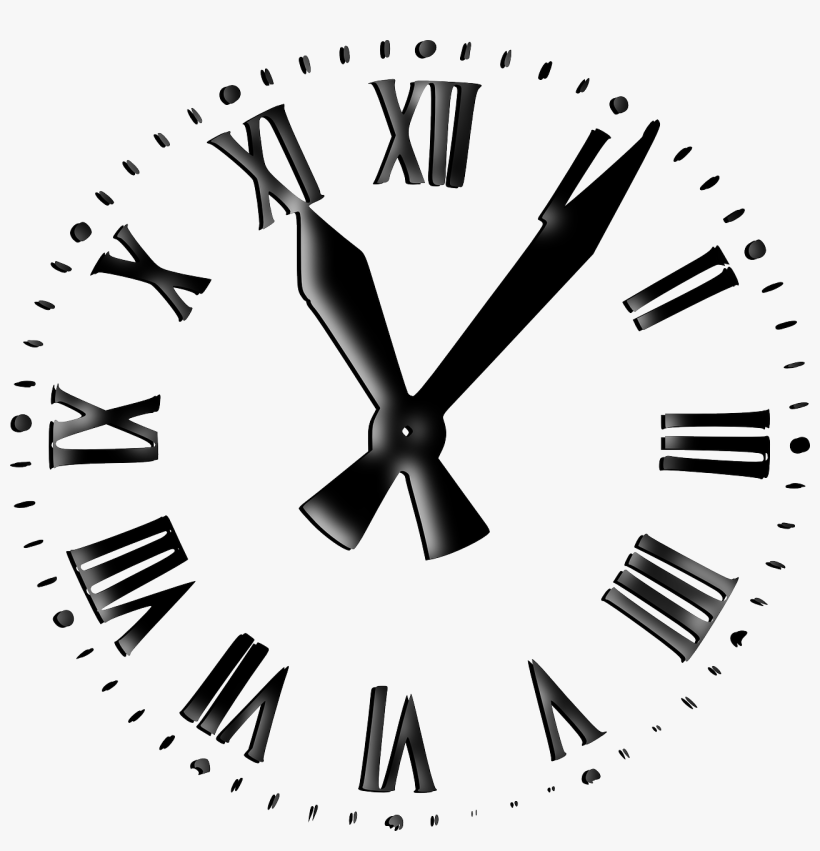 Retro Clockface Clip Art - Reloj Del Tiempo Png, transparent png