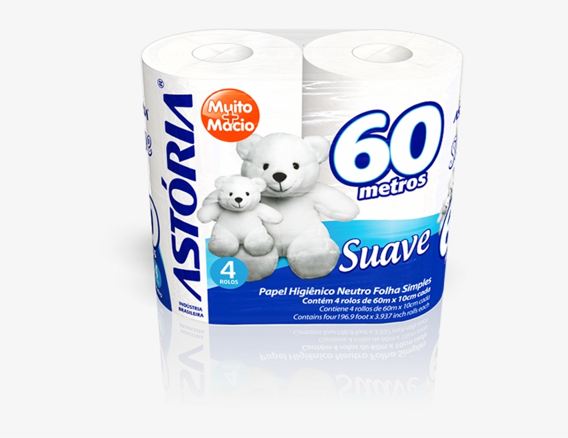 Facial Tissue, Cosmetic Packaging, Toilet Paper, Package - Papel Higiênico Astoria Suave, transparent png