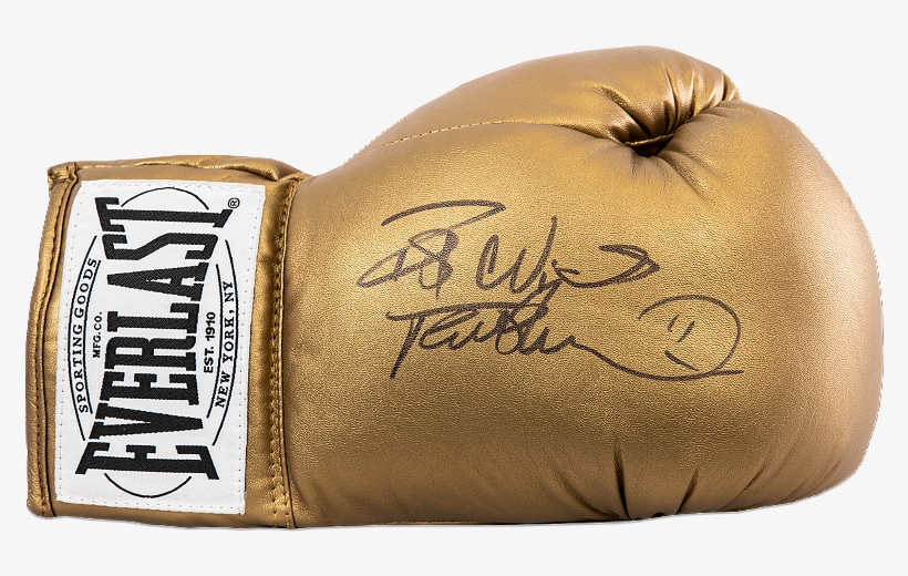 Frank Bruno Signed Gold Everlast Boxing Glove - Anthony Joshua Signed Glove, transparent png