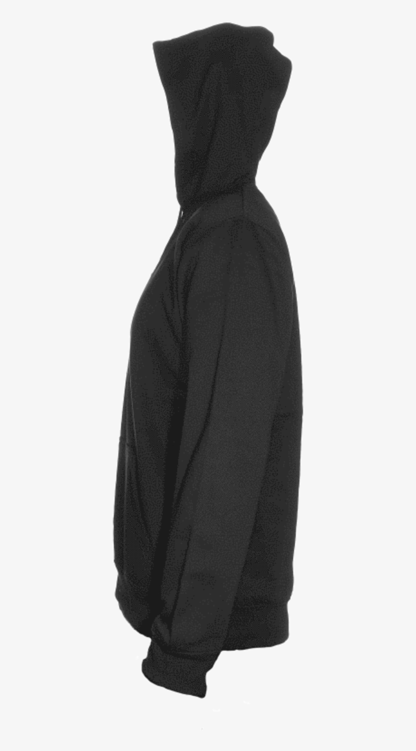 Larger Imagemove Mouse Over The Image To Magnify - Black Hoodie Side Png, transparent png