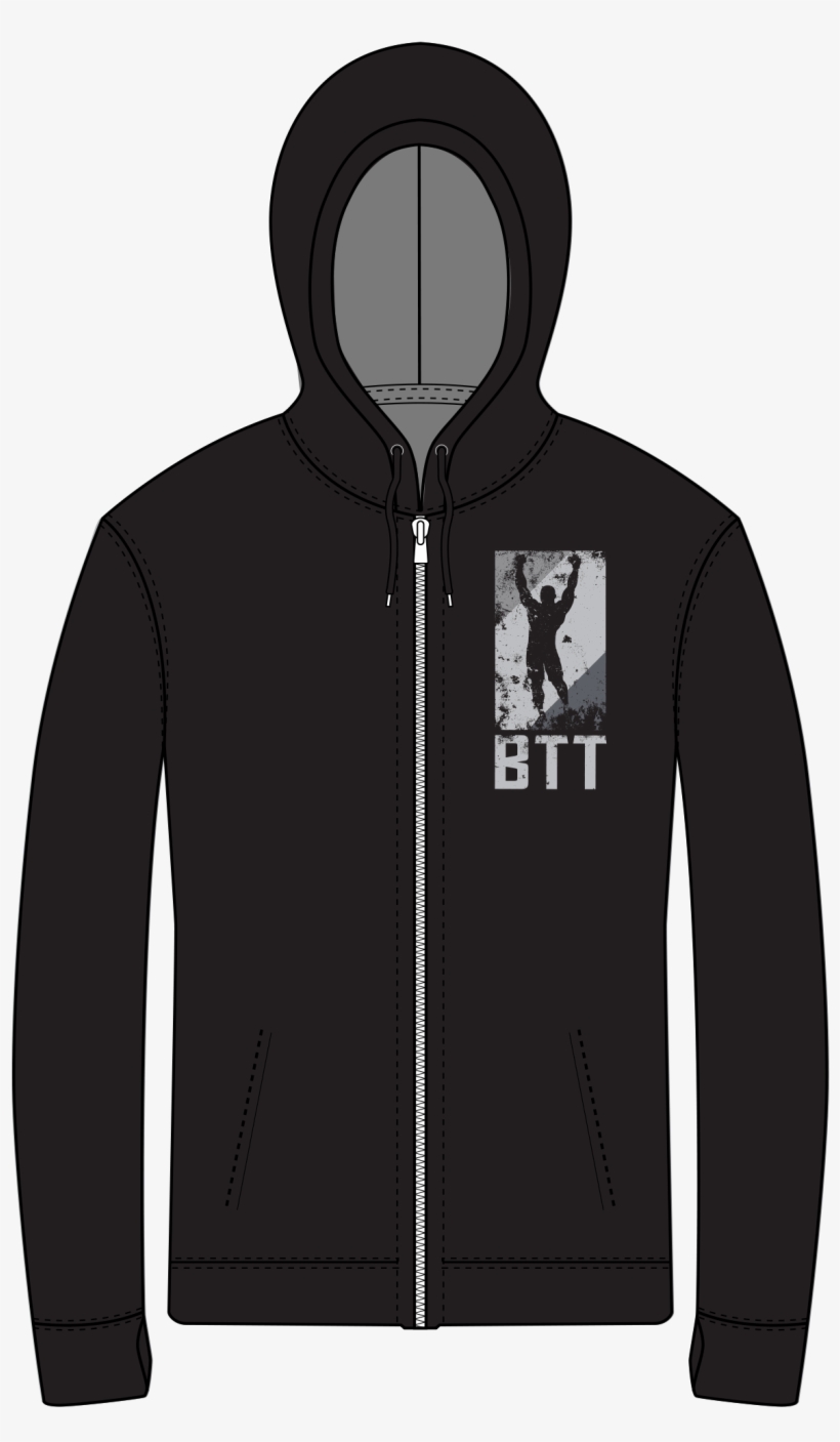 Btt 2017 Black Hoodie - Hoodie, transparent png
