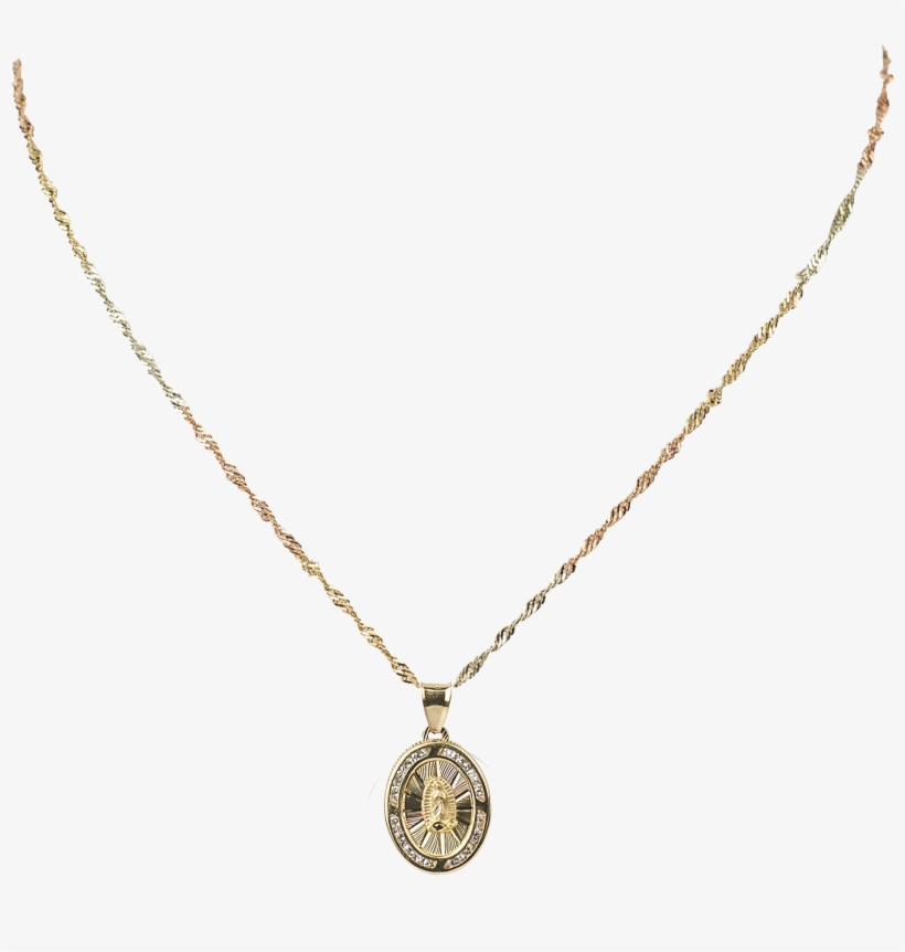 Medalla Virgen De Guadalupe - Cadena Medalla Virgen Png, transparent png