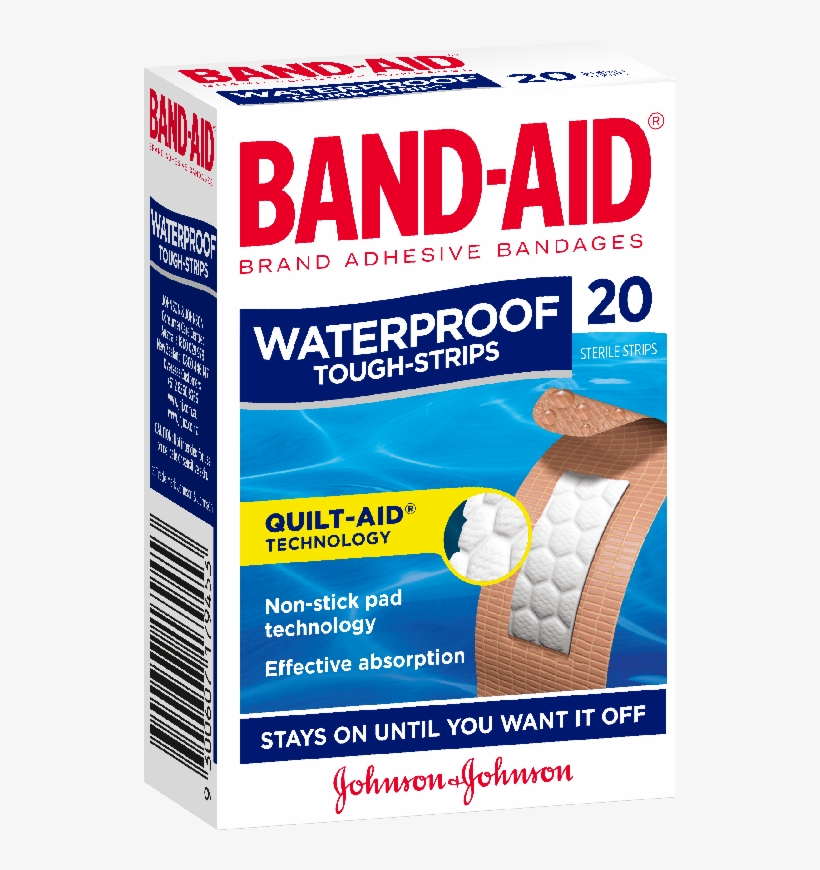 Ba Toughstrip Wp 20 - Band Aid Tough Strips 40, transparent png