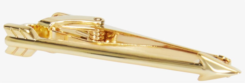 Gold Gold Arrow 5cm Tie Bar - Gold, transparent png