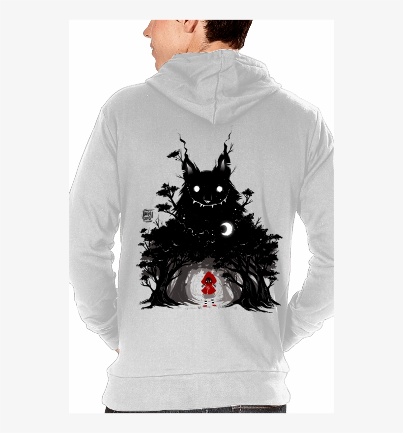 Creepy Red Hood - Long-sleeved T-shirt, transparent png