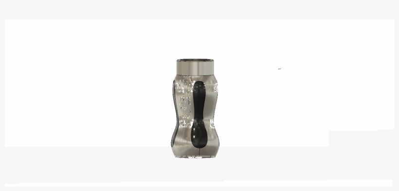 Vinu Bottle V4 - Silver, transparent png