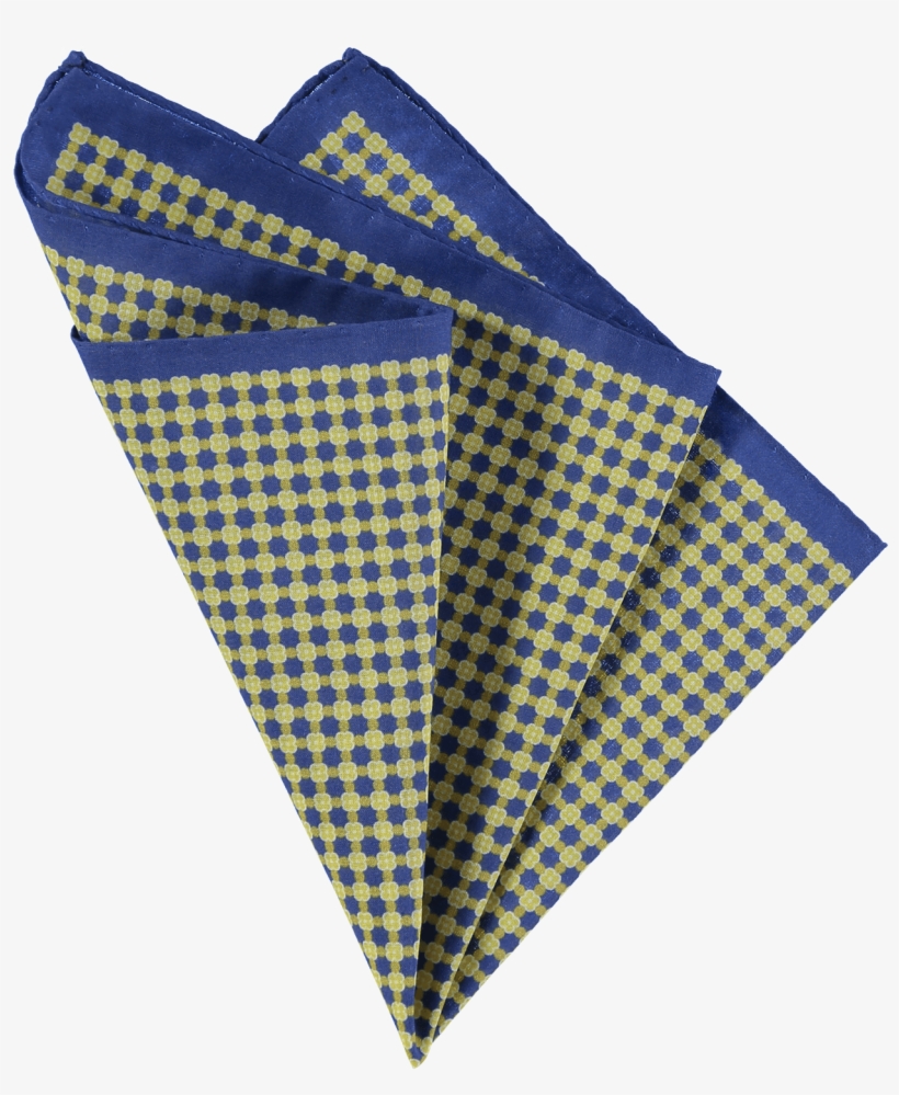 Cotton Pocket Square Geometric Blue - Polka Dot, transparent png