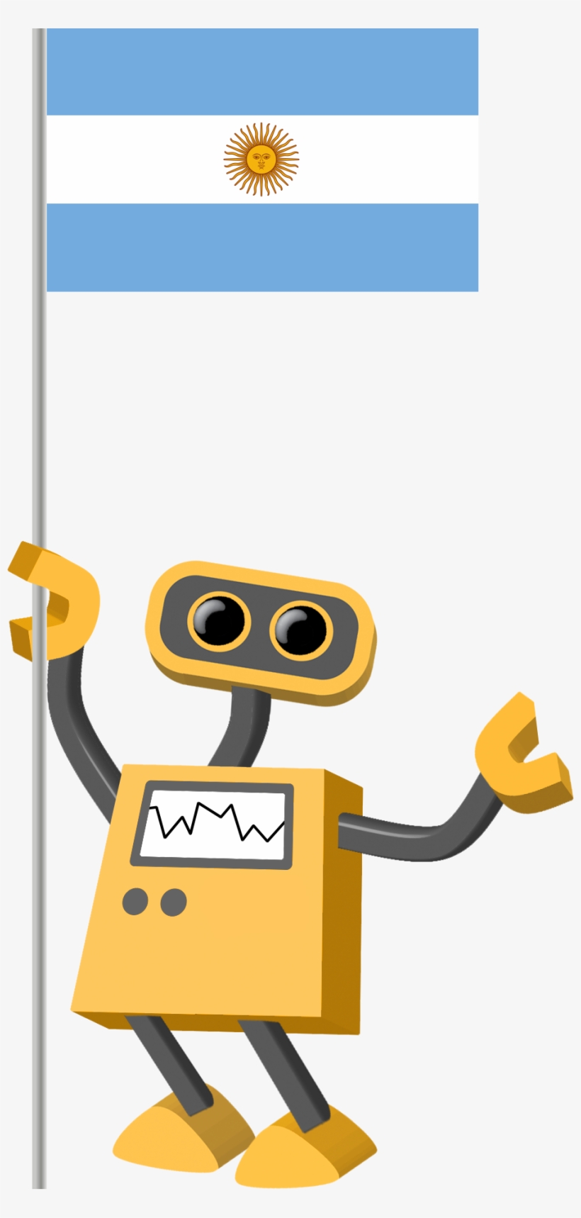 Flag Bot, Argentina - Robot Bd, transparent png
