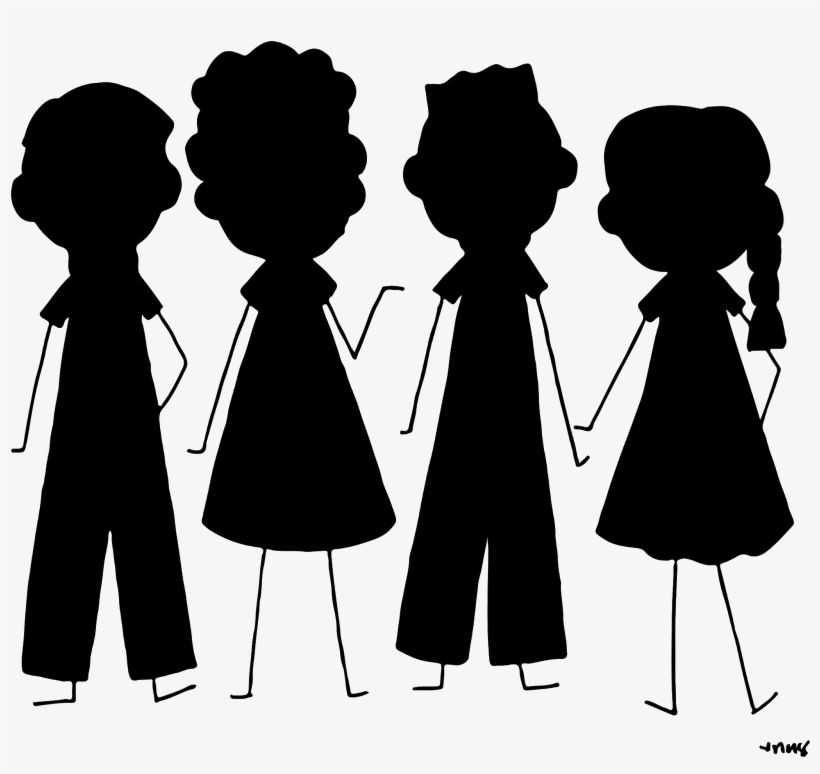 Human Cartoon Silhouette - Illustration, transparent png