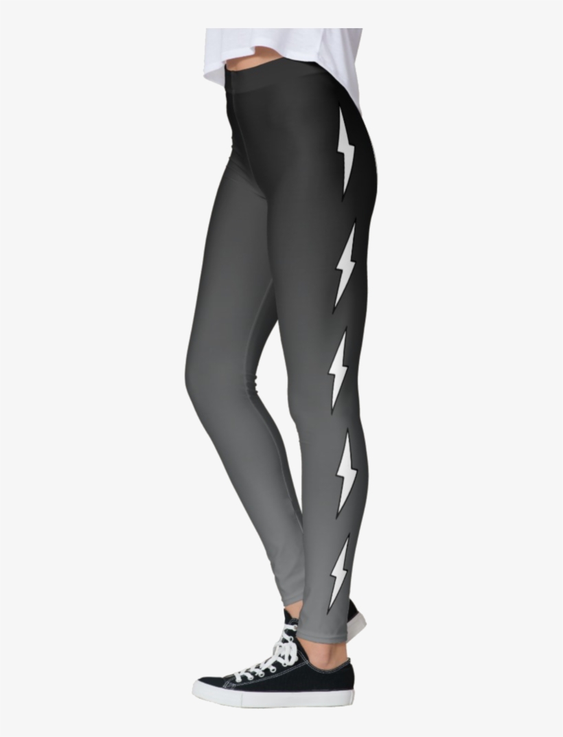 Black Leggings Stars White, transparent png