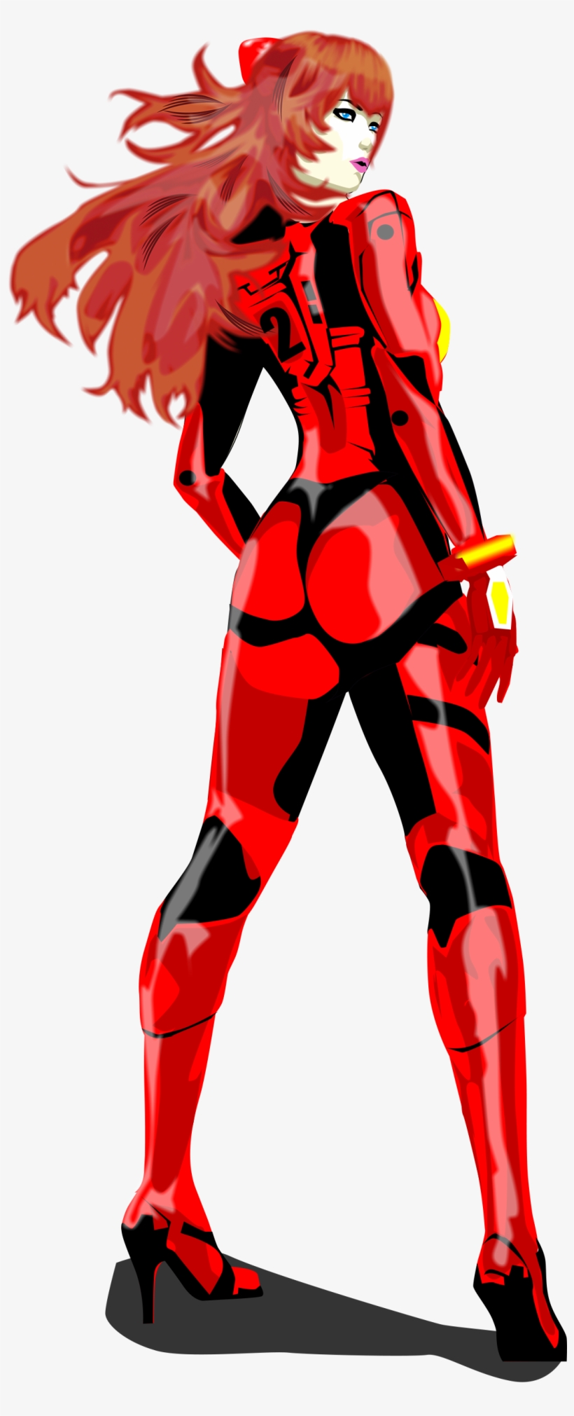 Asuka Face1 - Superhero, transparent png