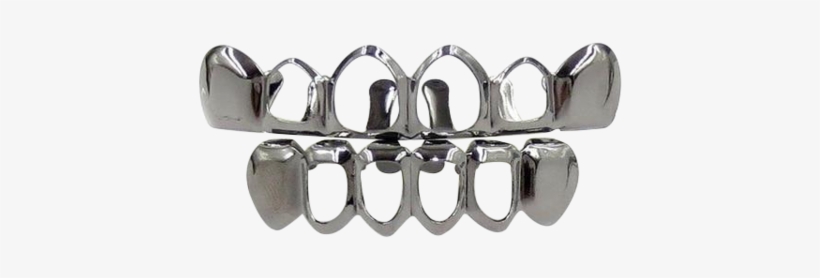 Gold Bling Hollow Bloodsucker Tooth Caps - Open Face Tooth Grill, transparent png