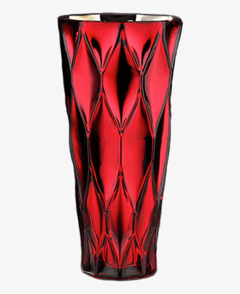 Red Glass Vase, transparent png