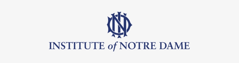Ind Logo Stacked - Institute Of Notre Dame Logo, transparent png