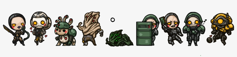 6600 X 1654 6 - Warframe Grineer Chibi, transparent png