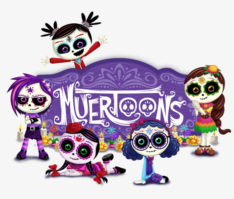 Muertoons Santa Muerte, Sugar Skull Art, Sugar Skulls, - Día De Los Muertoons, transparent png
