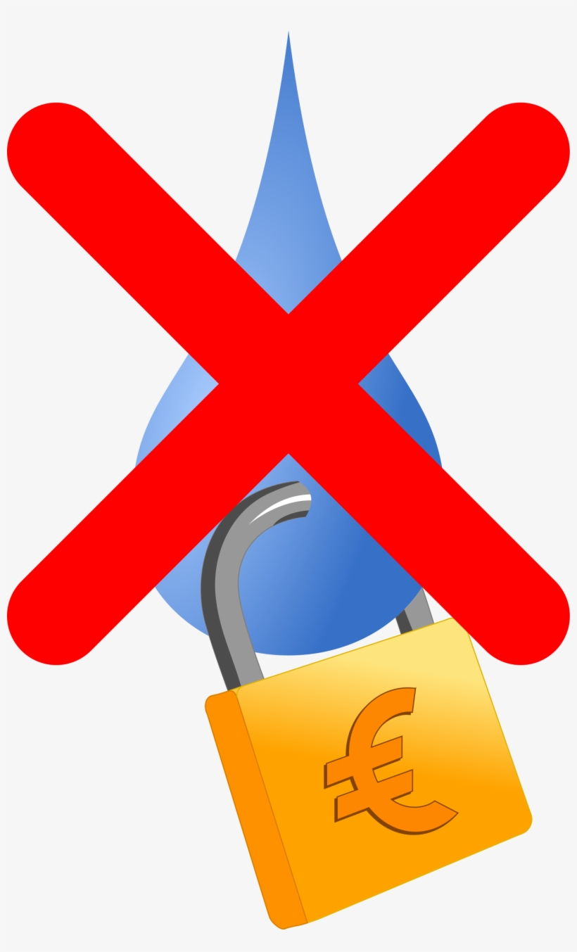 This Free Icons Png Design Of No Acqua Privatizzata, transparent png