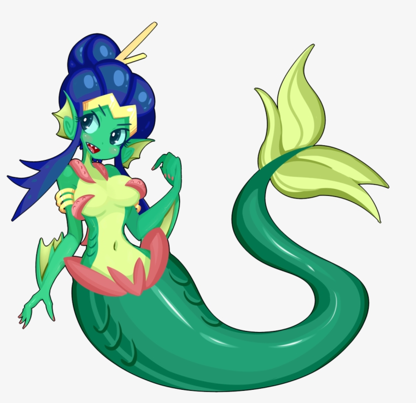 Topdylan - Shantae Mermaid Fan Art, transparent png