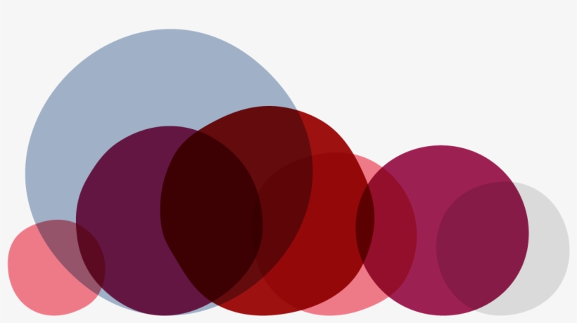 Abstract Illustration Formed Of Overlapping Shapes - Circle, transparent png