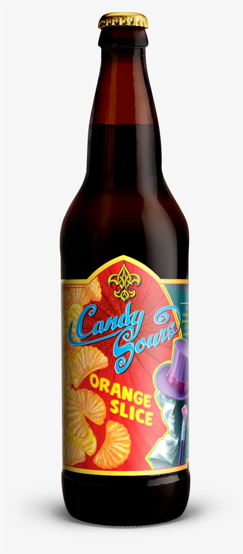 Orange Slice Bottle - Beer Bottle, transparent png
