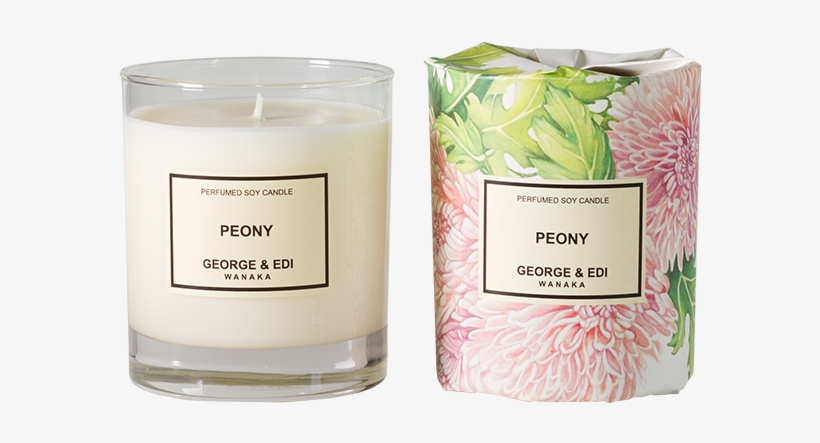 Peony Perfumed Soy Candle - Scented Candle Png, transparent png