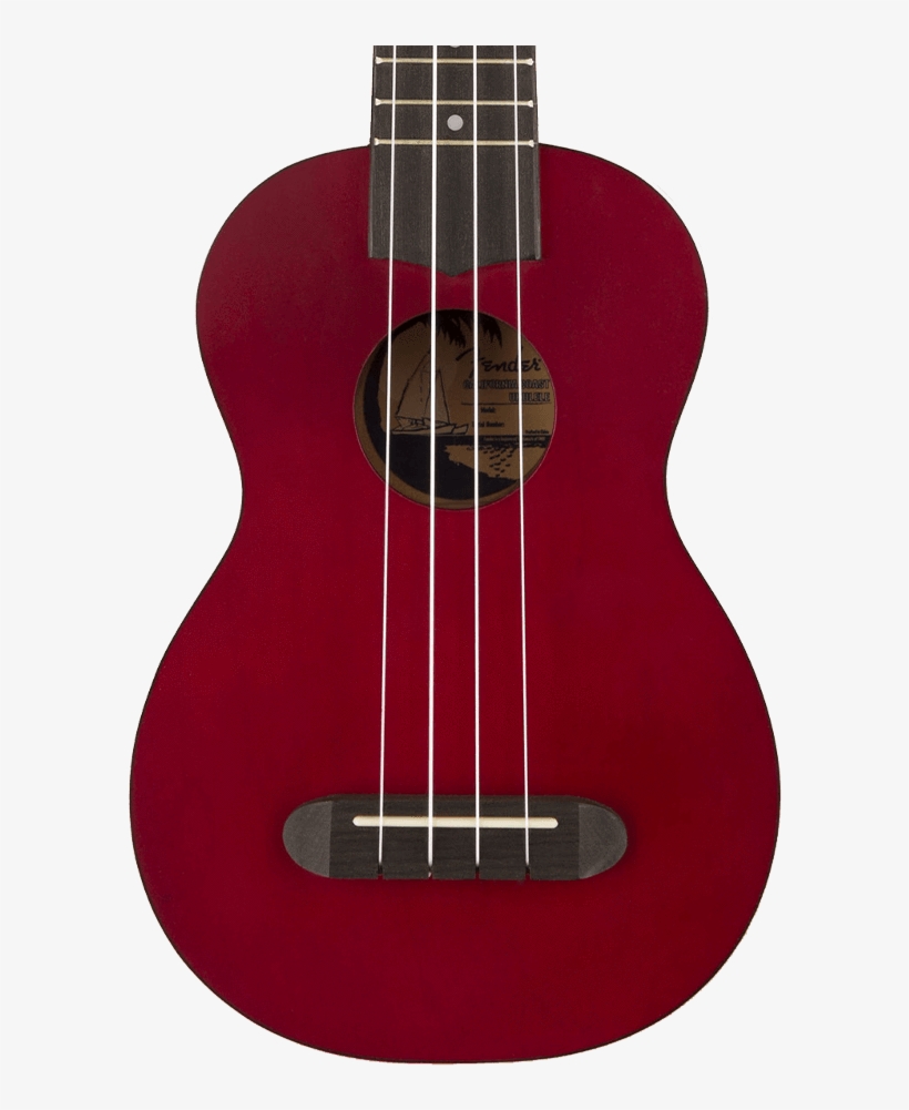 Fender Venice Ukulele In Cherry Red Sn - Fender California Series, transparent png