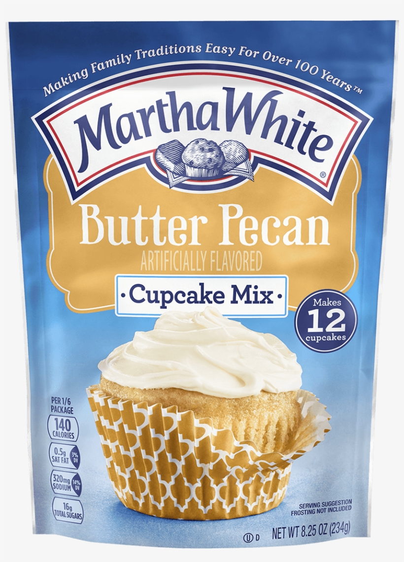 Butter Pecan Cupcake Mix - Martha White Cake Mix, transparent png