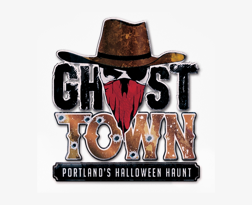 Logo - Ghost Town Halloween Theme, transparent png