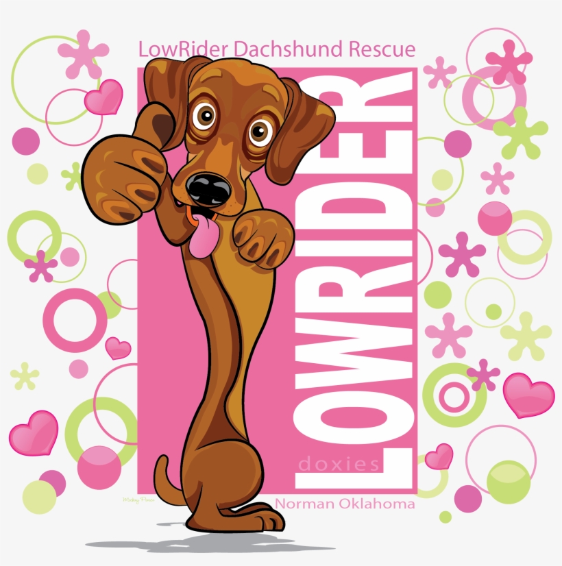 Dachshund Rescue Art Sample By Get'n Graphic Design - Dog Licks, transparent png
