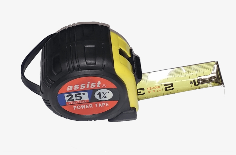 1 1/4″ By 25′ Measuring Tape With Laminated Blade 11g - Chainsaw, transparent png