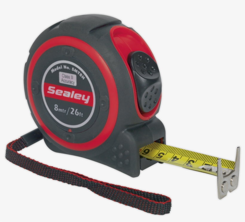 Details About Smt8h Sealey Heavy-duty Measuring Tape - Sealey Smt8h Heavy-duty Measuring Tape 8m, transparent png
