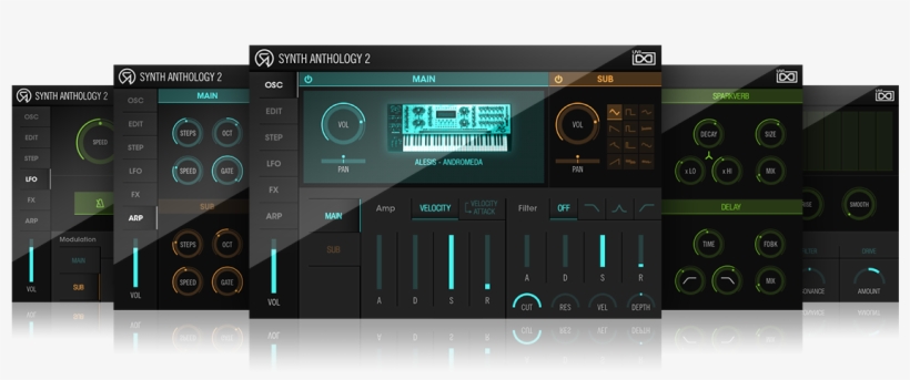 Overview - Uvi Synth Anthology, transparent png