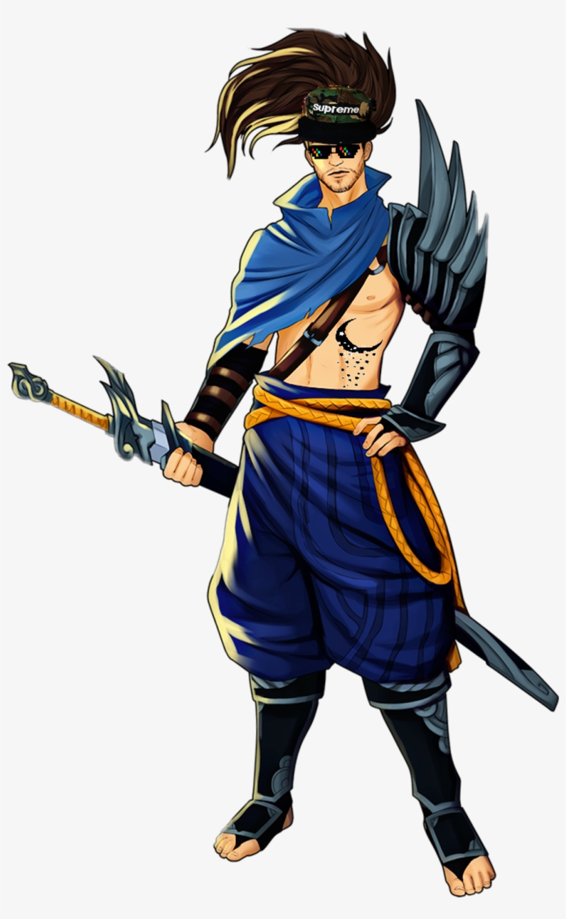 Yasuo Sticker - Cartoon, transparent png