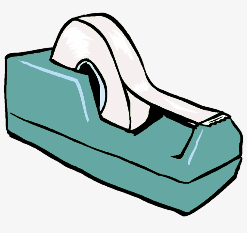 Tape Dispenser Sticky - Sticky Tape Clipart, transparent png