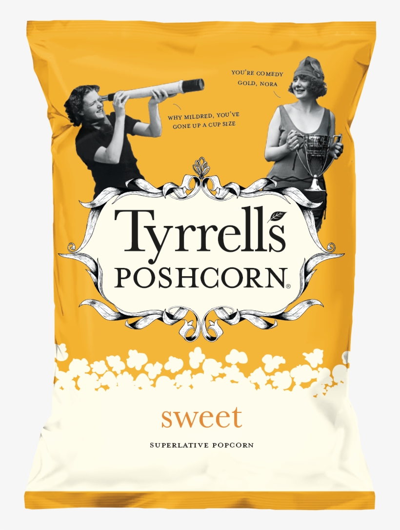 Poshcorn Sweet - Tyrrells Poshcorn, transparent png