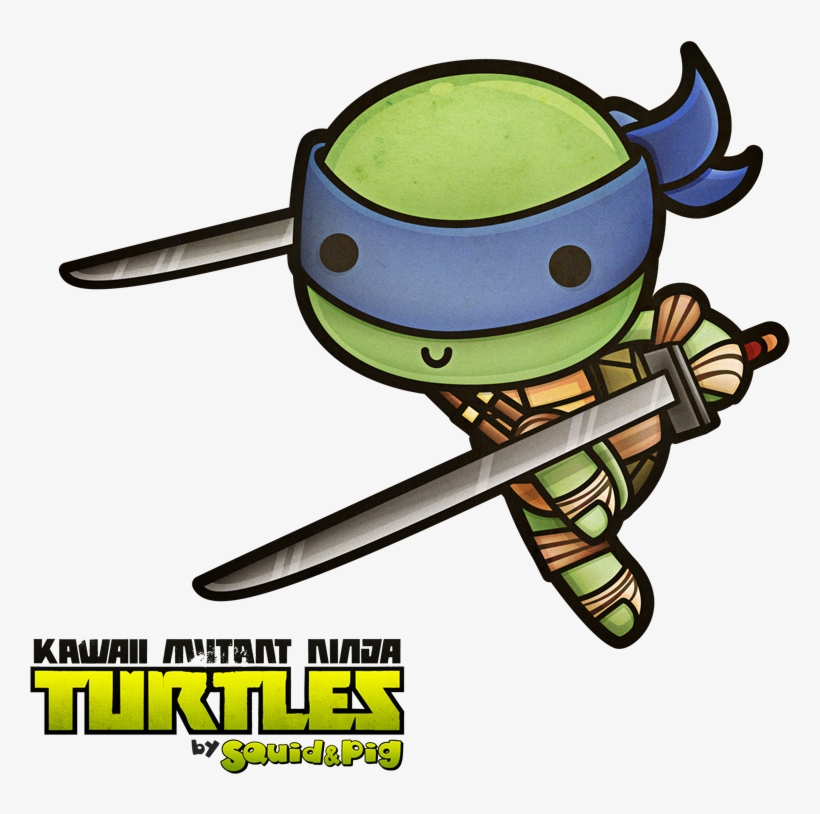 Leonardo Ninja Turtle Chibi, transparent png