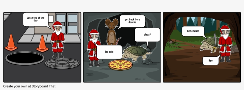 Christmas In Ninja Turtles - Cartoon, transparent png
