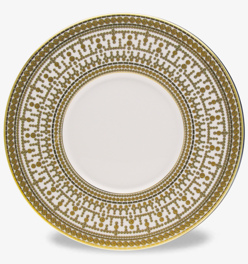 Large Dinner Plate Tiara Blanc Or - Op Art, transparent png