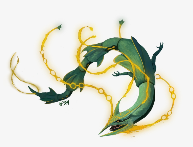 Méga Rayquaza Par - Illustration, transparent png