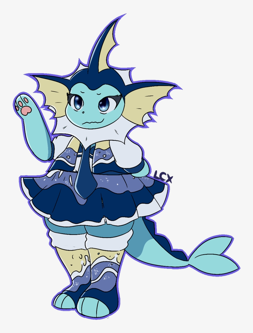 Vellen On Twitter - Vaporeon In A Dress, transparent png