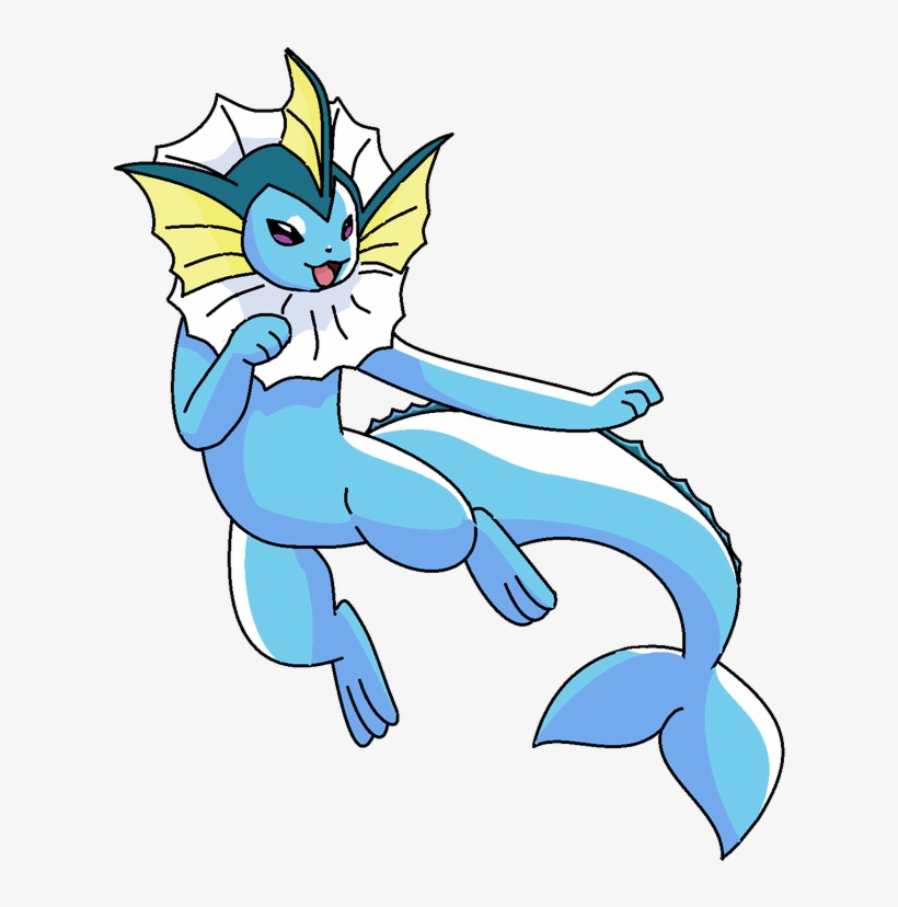 Vaporeon - Cartoon, transparent png