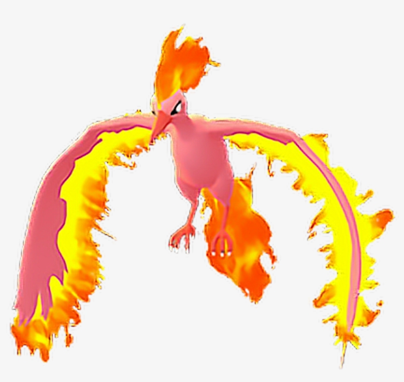 Pokemon Sticker - Shiny Moltres Pokemon Go, transparent png